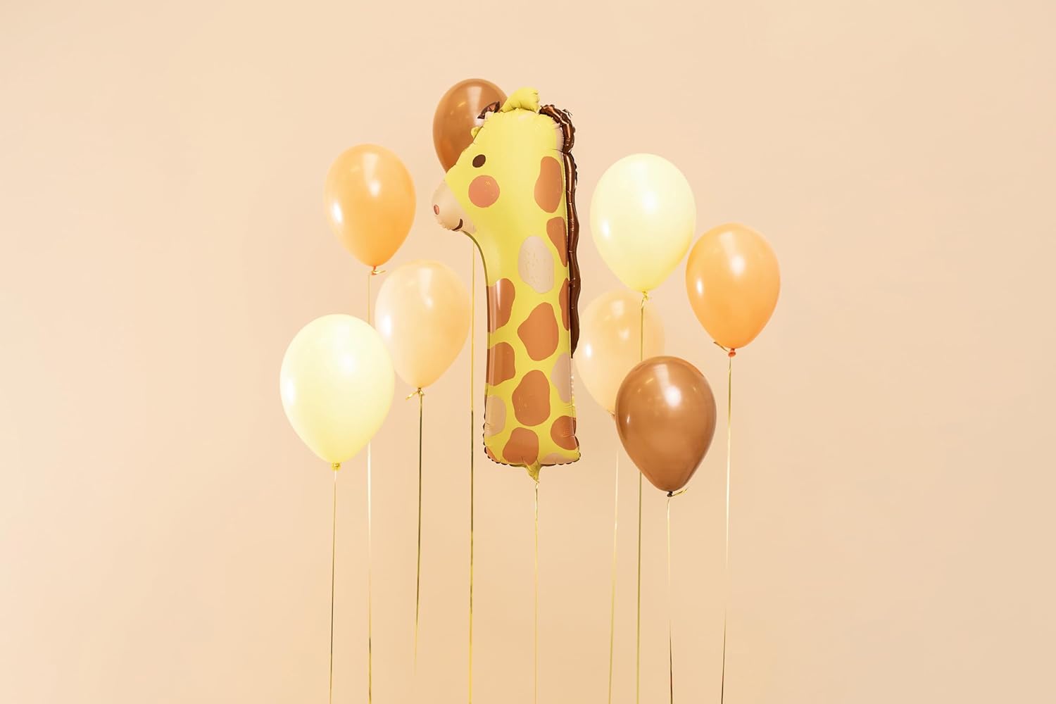 PartyDeco Riesenzahl #1 Giraffe