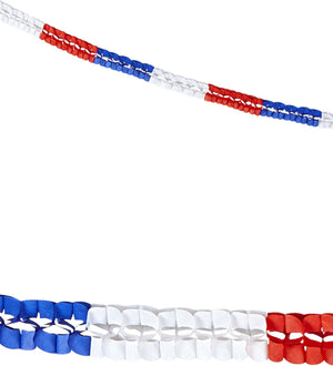 W WIDMANN MILANO Party Fashion 05336 - Boa Girlande, Frankreich, 3 m, Ø 8 cm, 2er Set, Dekoration, Mottoparty, Karneval, Sommerfest