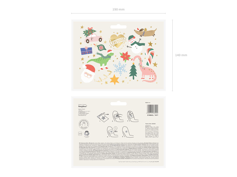 Abwaschbare-Tattoos-Ho-ho-ho-mix-1-VPE-13-Stk-PartyDeco-Lemina-3