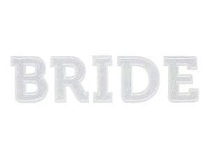 Aufbuegelbild-BRIDE-weiss-24x6cm-PartyDeco-Lemina