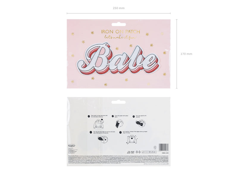 Aufbuegelbild-Babe-mix-20x8cm-PartyDeco-Lemina-4
