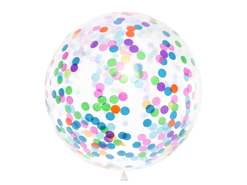 Ballon-mit-rundem-Konfetti-1m-Mix-PartyDeco-Lemina