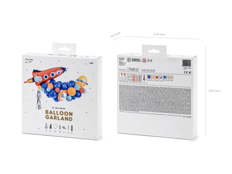 Ballongirlande-Rakete-mix-154x130cm-PartyDeco-Lemina-3