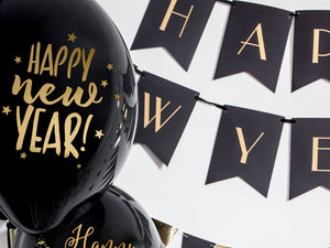 Ballons-30cm-Happy-New-Year-Pastel-Black-1-VPE-50-Stk-PartyDeco-Lemina-1