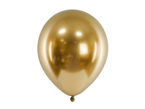 Ballons-Glossy-30cm-golden-1-VPE-50-Stk-PartyDeco-Lemina