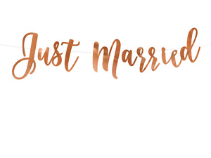 Banner-Just-Married,-roségold,-20x77cm-PartyDeco-Lemina-1