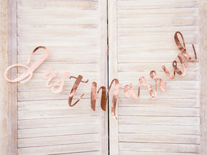 Banner-Just-Married,-roségold,-20x77cm-PartyDeco-Lemina-2