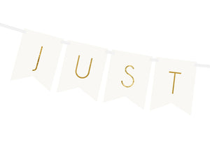 Banner-Just-Married,-weiß,-15-x-155-cm-PartyDeco-Lemina-1