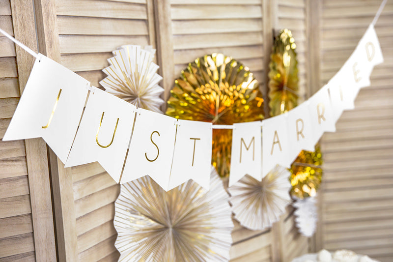 Banner-Just-Married,-weiß,-15-x-155-cm-PartyDeco-Lemina-2