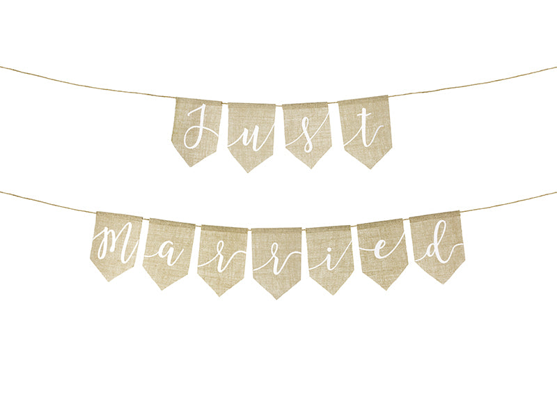 Banner-Just-married,-23x185cm-PartyDeco-Lemina
