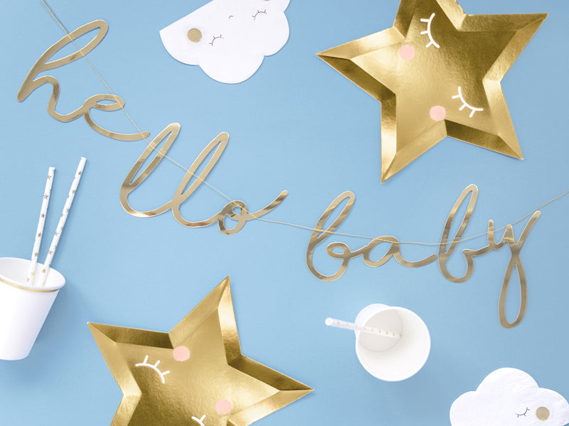 Banner-Little-Star-Hallo-Baby-gold-18x70cm-PartyDeco-Lemina-1