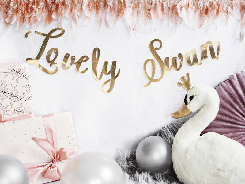 Banner-Lovely-swan-gold-64x21.3cm-PartyDeco-Lemina-2