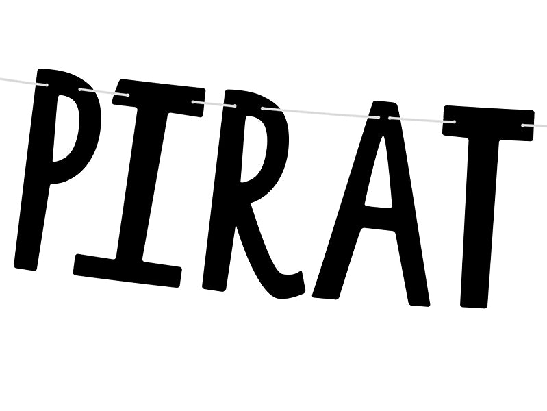 Banner-Piraten-Pirates-Party,-schwarz,-14x100cm-PartyDeco-Lemina-1