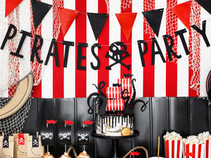 Banner-Piraten-Pirates-Party,-schwarz,-14x100cm-PartyDeco-Lemina-2
