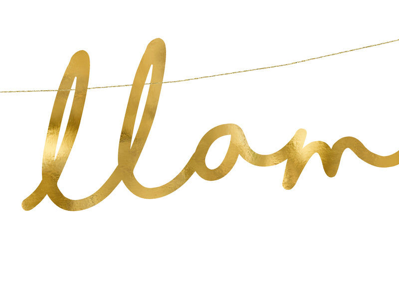 Becher-Lama-Lalala-Llama-gold-12.5x82cm-PartyDeco-Lemina