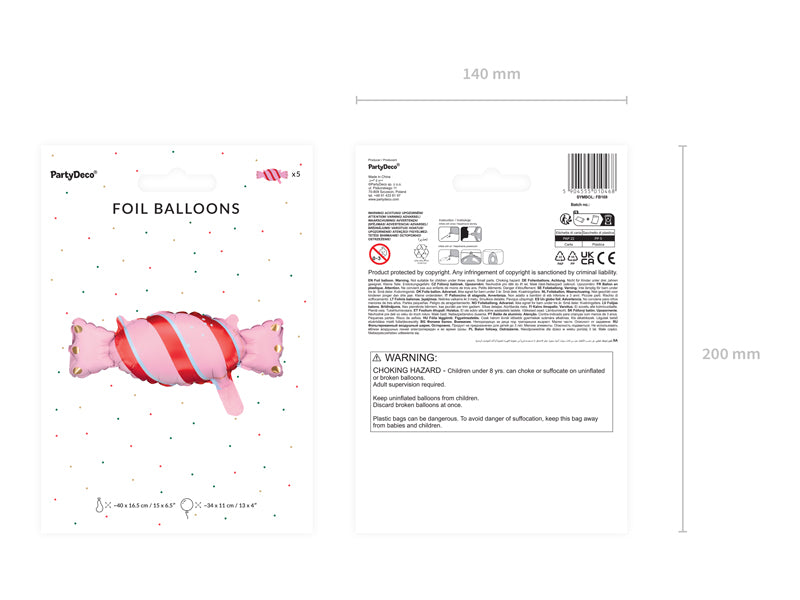Bonbon-Folienballon-Mix-40x16-5cm-1-VPE-5-Stk-PartyDeco-Lemina-3