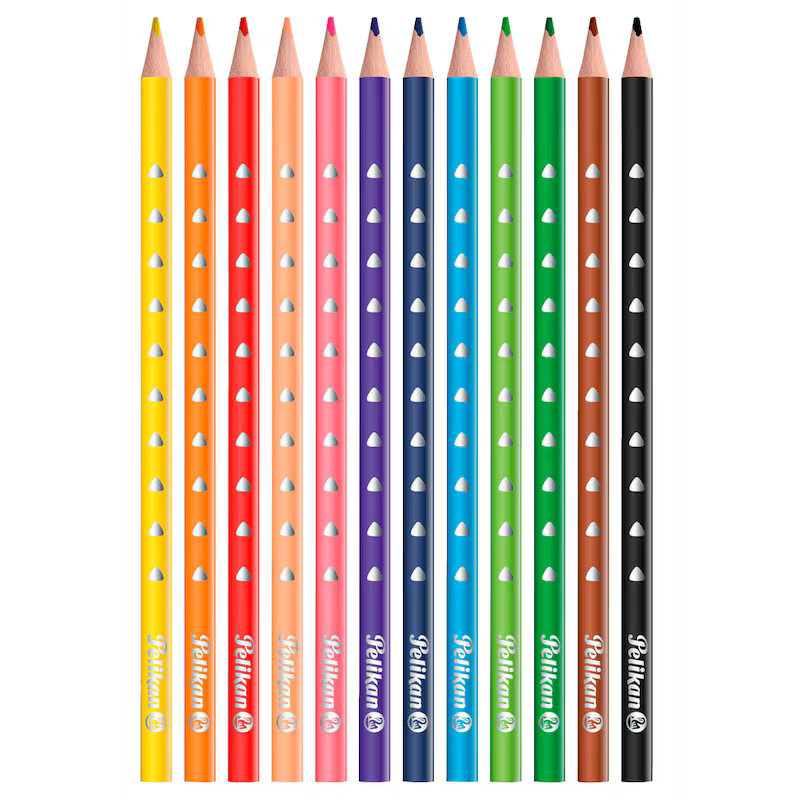 Buntstifte-Silverino-Dreikant-12er-Pack-Pelikan-Lemina-2