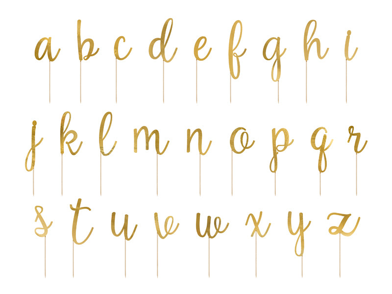 Caketopper-Alphabet-gold-9.5-12cm-1-VPE-53-Stk-PartyDeco-Lemina