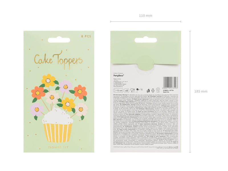 Caketopper-Blumen-mix-13cm-8-Stk-PartyDeco-Lemina-4