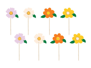 Caketopper-Blumen-mix-13cm-8-Stk-PartyDeco-Lemina