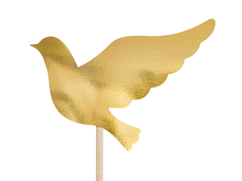 Caketopper-Erstkommunion-gold-315cm-1-VPE-6-Stk.-PartyDeco-Lemina