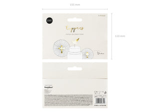 Caketopper-Erstkommunion-gold-315cm-2-VPE-6-Stk.-PartyDeco-Lemina-2