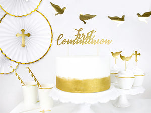 Caketopper-First-Communion-gold-21cm-PartyDeco-Lemina-1