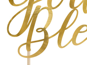 Caketopper-God-Bless-gold-275cm-PartyDeco-Lemina-1