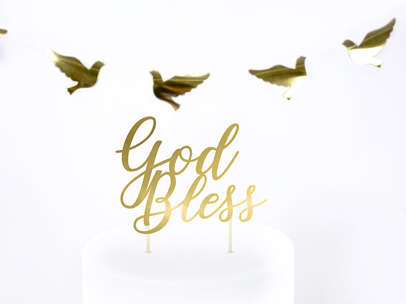 Caketopper-God-Bless-gold-275cm-PartyDeco-Lemina-2
