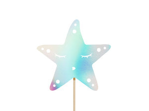 Caketopper-Meerjungfrau-schillernd-24.5cm-1-VPE-3-Stk-PartyDeco-Lemina