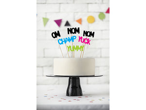 Caketopper-Monster-Inschriften-13-215cm-1-VPE-6-Stk.-PartyDeco-Lemina-2