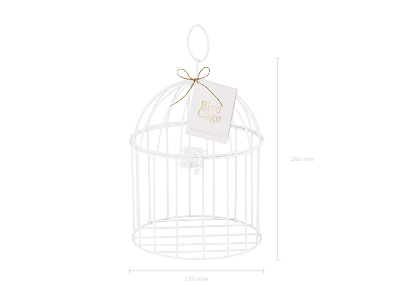 Deko-Kaefig-Dekorativer-Vogelkaefig-Weiss-24cm-PartyDeco-Lemina-3
