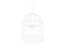 Deko-Kaefig-Dekorativer-Vogelkaefig-Weiss-24cm-PartyDeco-Lemina