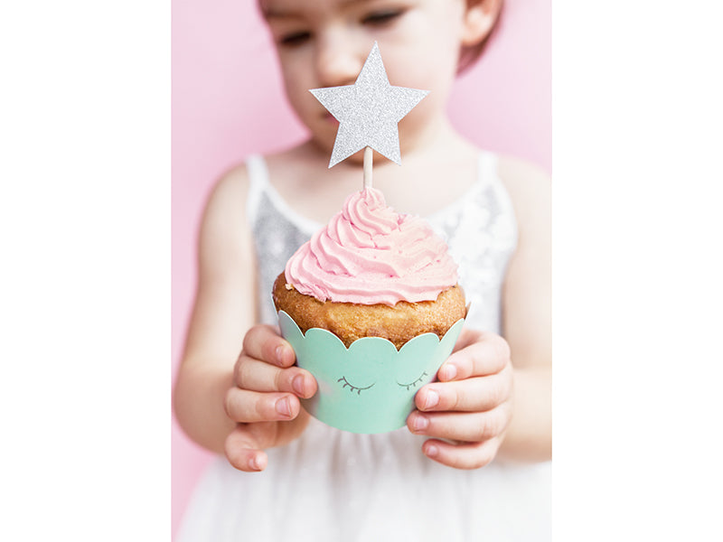 Dekorationen-fuer-Muffins-Einhorn---Sterne-1-VPE-6-Stk.-PartyDeco-Lemina-1