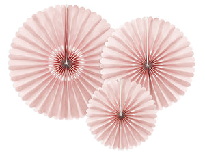 Dekorative-Rosetten-altrosa-1-VPE-3-Stk-PartyDeco-Lemina