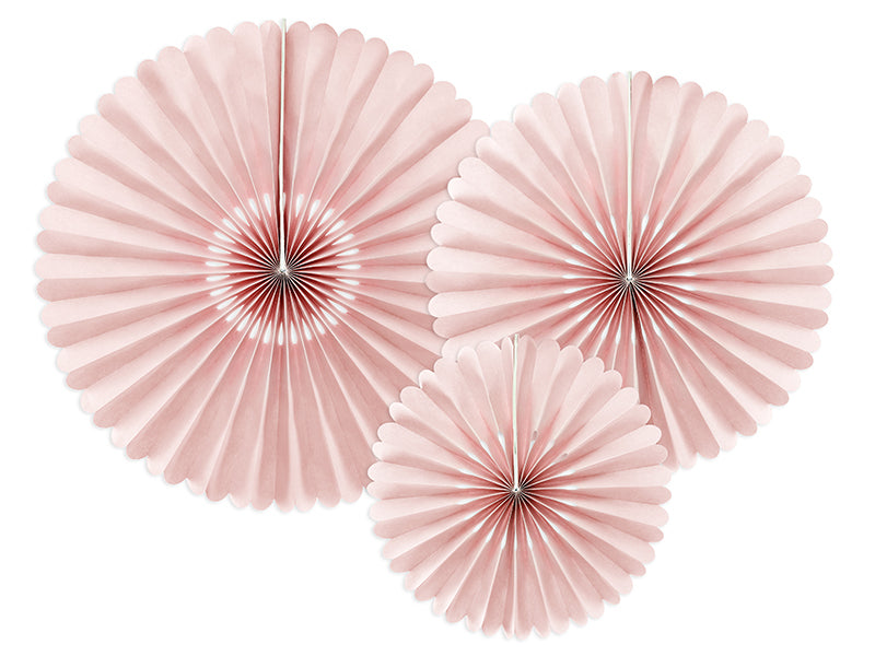 Dekorative-Rosetten-altrosa-1-VPE-3-Stk-PartyDeco-Lemina