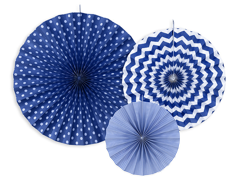 Dekorative-Rosetten.-marineblau-1-VPE-3-Stk.-PartyDeco-Lemina