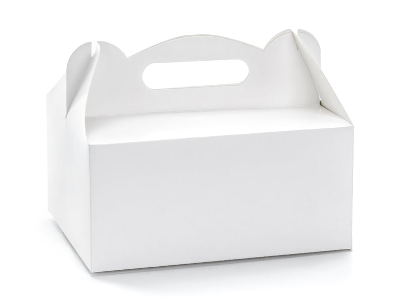 Dekorative-Tortenschachteln-weiss-19x14x9cm-1-VPE-10-Stk-PartyDeco-Lemina