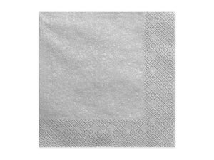 Dreilagige-Servietten-in-Silberfarbe-me.-33x33cm-1-VPE-20-Stk.-PartyDeco-Lemina