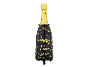 Flasche-Happy-New-Year-Folienballon-39-5x98cm-PartyDeco-Lemina
