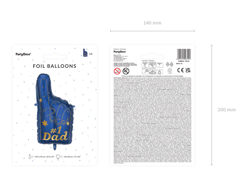 Folienballon-1-Dad-44x82cm-mix-PartyDeco-Lemina-5