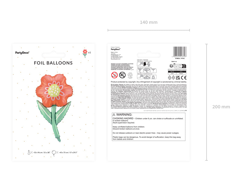 Folienballon-Blume-Mix-53x96cm-PartyDeco-Lemina-3