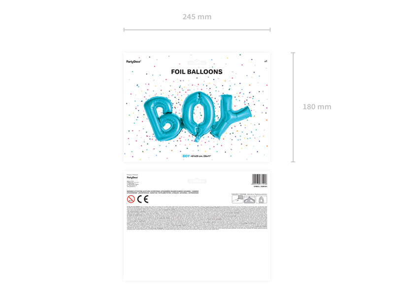 Folienballon-Boy-67x29cm-blau-PartyDeco-Lemina-1
