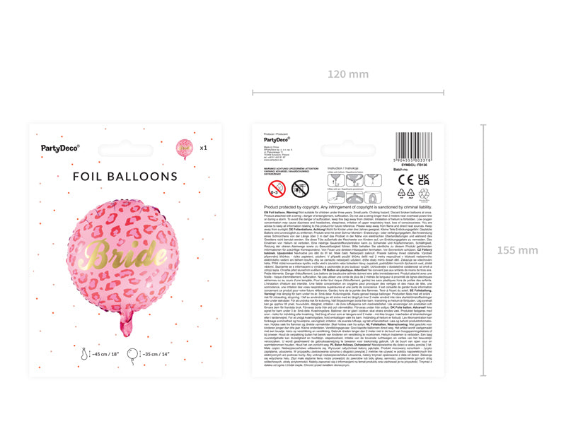 Folienballon-Bride-45cm-mix-PartyDeco-Lemina-5