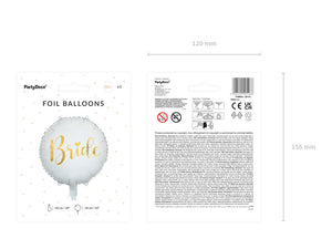 Folienballon-Bride-45cm-weiss-PartyDeco-Lemina-4