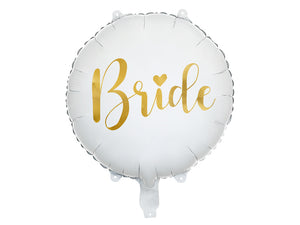 Folienballon-Bride-45cm-weiss-PartyDeco-Lemina
