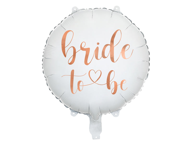 Folienballon-Bride-to-be-45cm-weiss-PartyDeco-Lemina