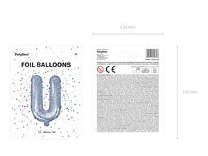 Folienballon-Buchstabe-U-35cm-holografisch-PartyDeco-Lemina-2
