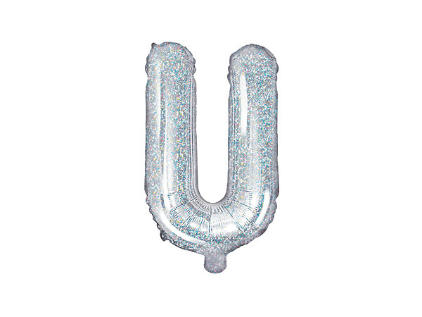 Folienballon-Buchstabe-U-35cm-holografisch-PartyDeco-Lemina