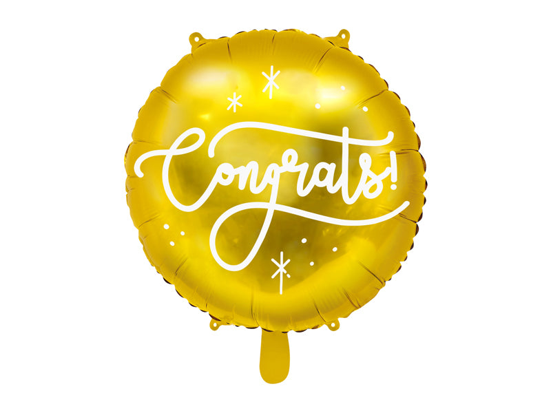 Folienballon-Congrats-45cm-gold-PartyDeco-Lemina